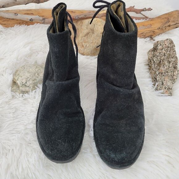 Fly London Black suede booties Yama - Picture 8 of 13